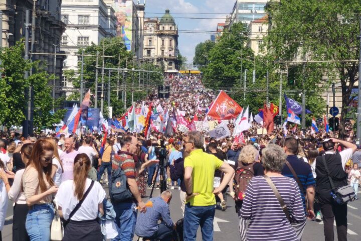 Prvomajski protest 2025; Foto: Mašina.
