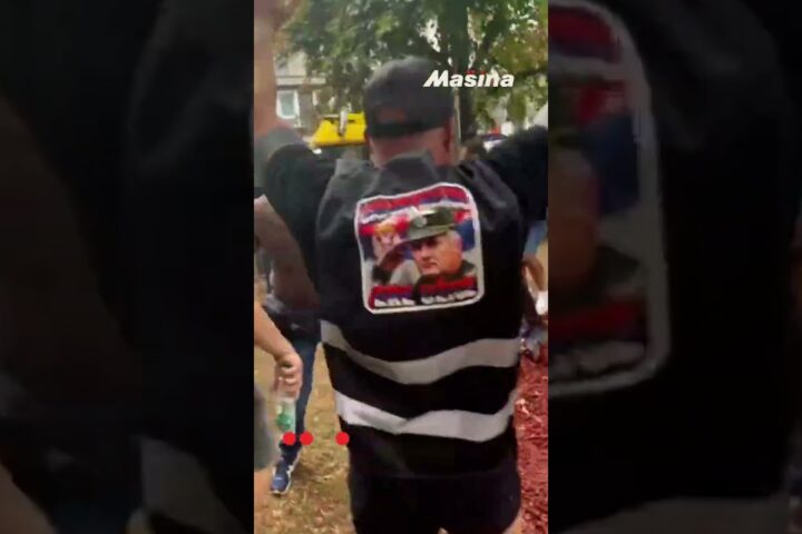 U Užicu napeto pred miting SNS-a, došlo do prebijanja građana