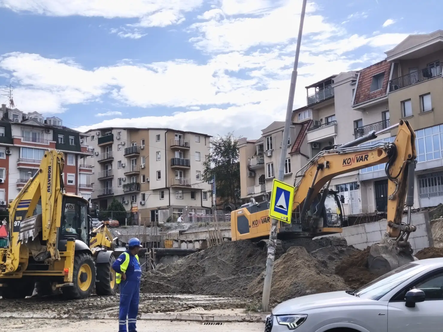 Urušavanje gradilišta u naselju Veljko Vlahović