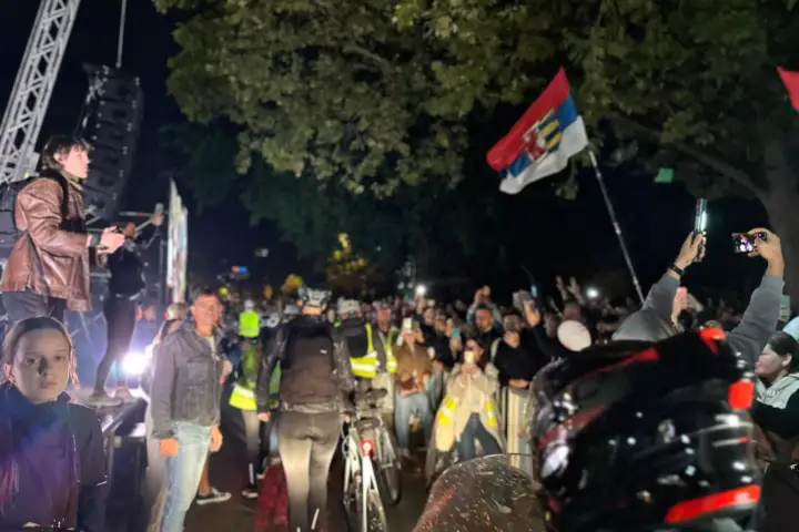 doček biciklista u Novom Sadu