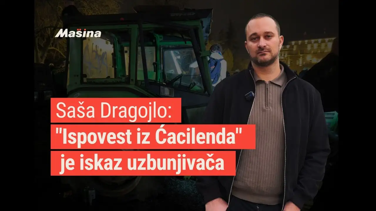 Saša Dragojlo o intervjuu „Ispovest iz Ćacilenda“: Ovo će koristiti za buduće tužilaštvo
