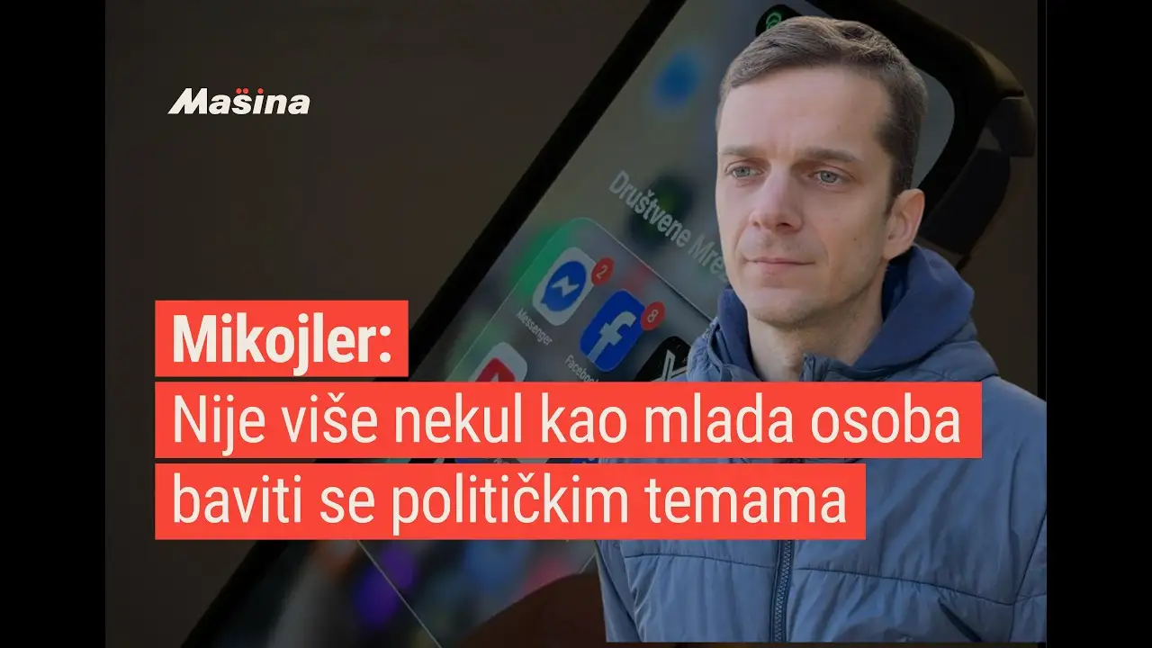 Mikojler: Nije više nekul kao mlada osoba baviti se političkim temama