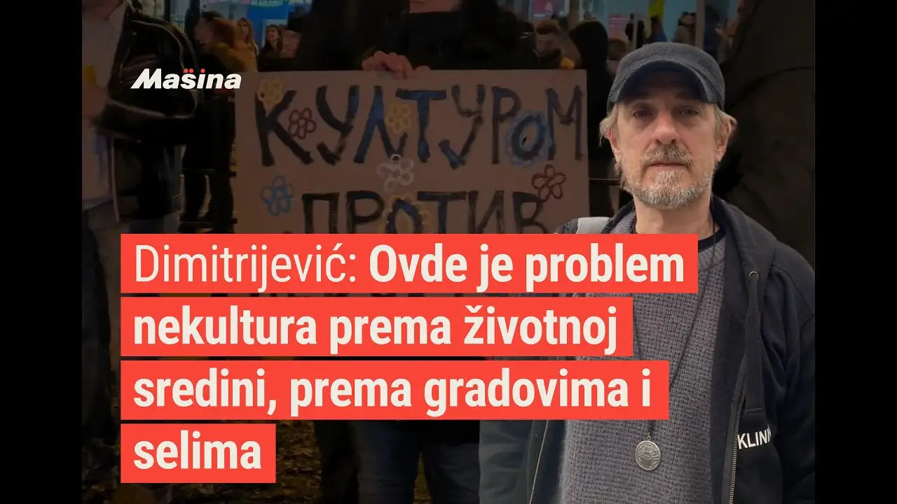 Dimitrijević: Ovde je problem nekultura prema životnoj sredini, prema gradovima i selima