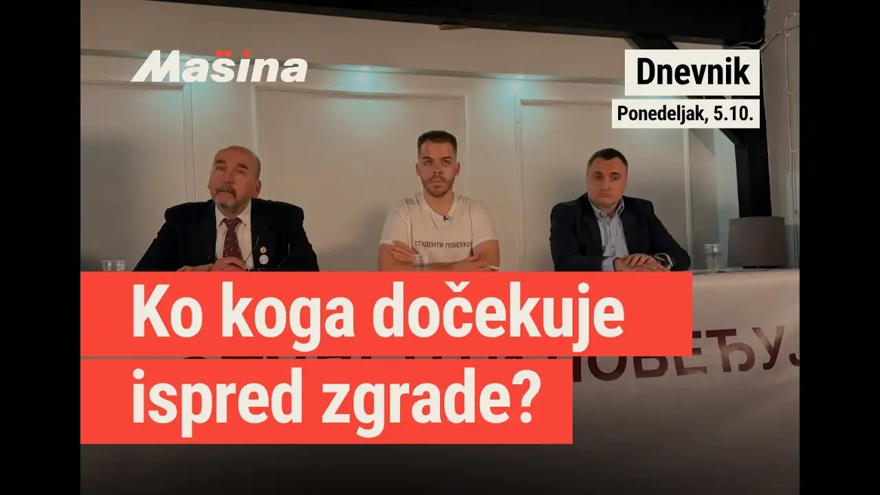 Ko koga dočekuje ispred zgrade? | Mašina DNEVNIK, ponedeljak, 5. oktobar